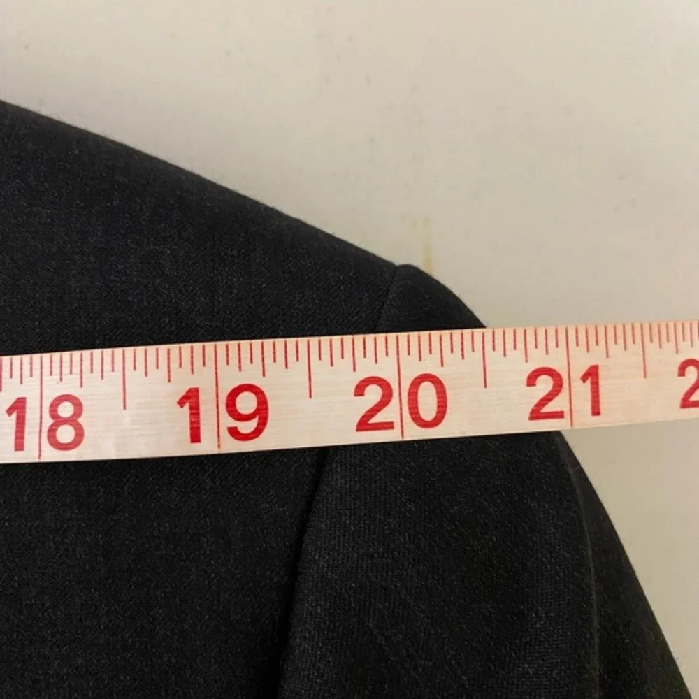 Vtg Balenciaga‎ Blazer Mens 54 US 44R Black 100% Wool Classic Tailored